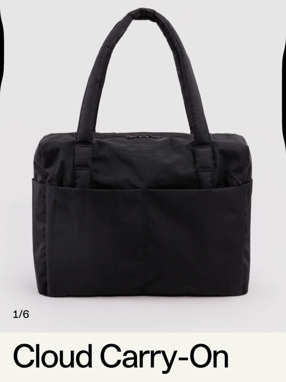 BAGGU Cloud Carry On - Black